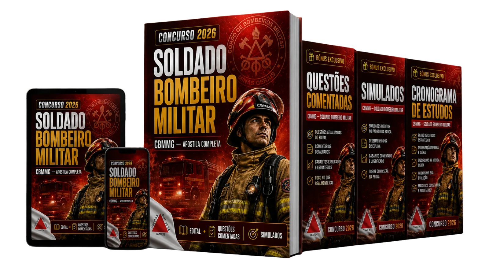 Mockup completo do material